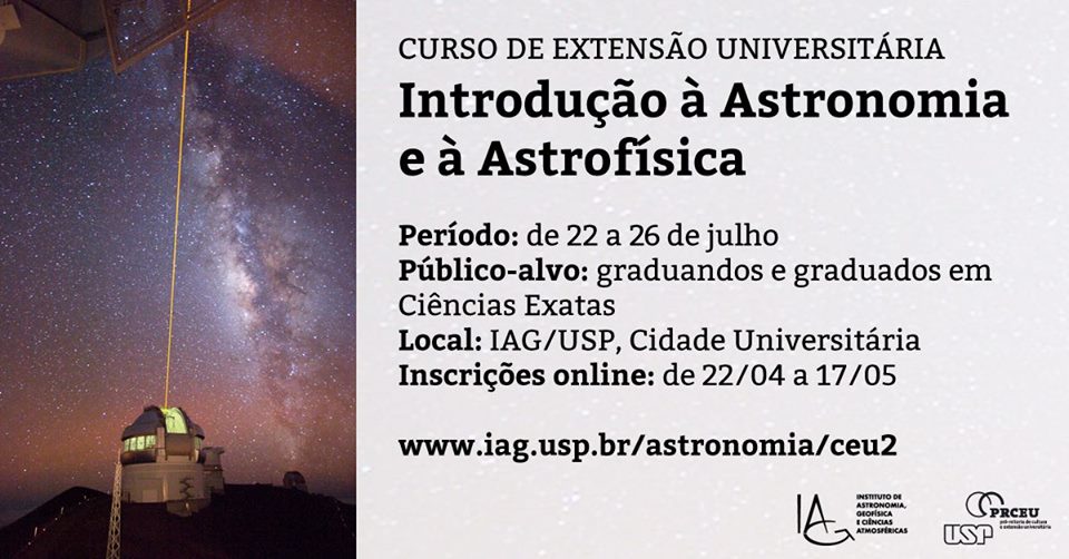 curso extensão astronomia
