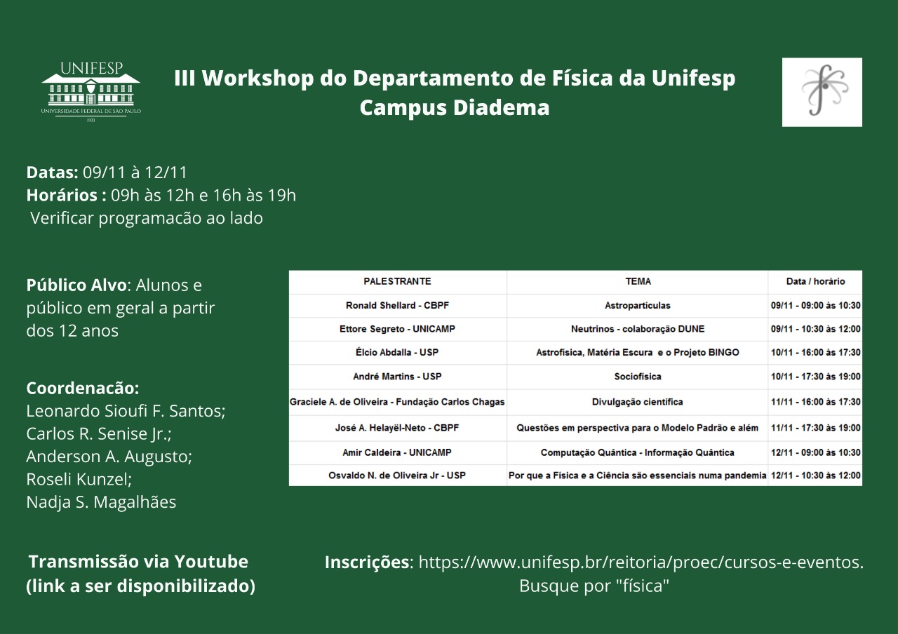 Cartaz Programacao III Workshop 1