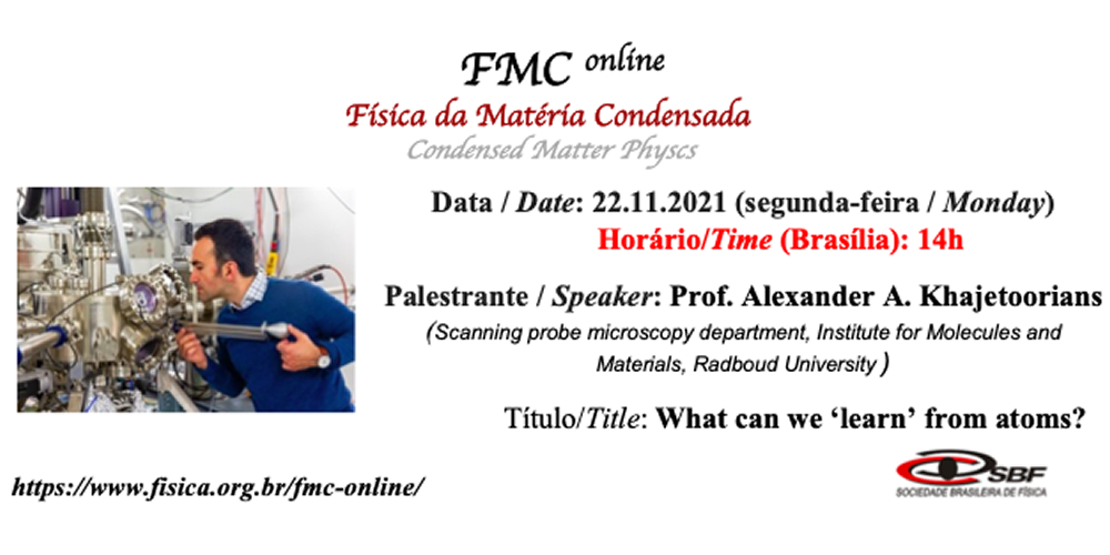 FMC Online –  Prof. Alexander A. Khajetoorians (Radboud University)