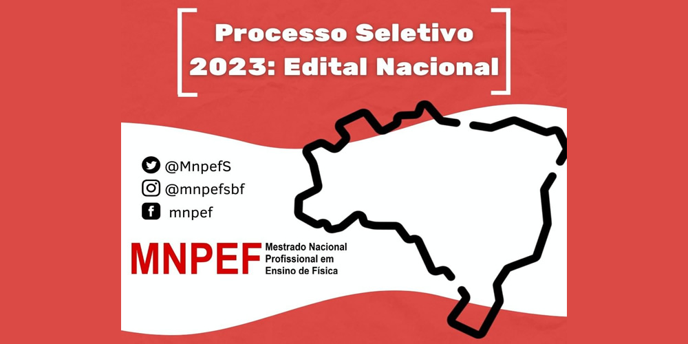 Processo Seletivo 2023: Edital Nacional – MNPEF