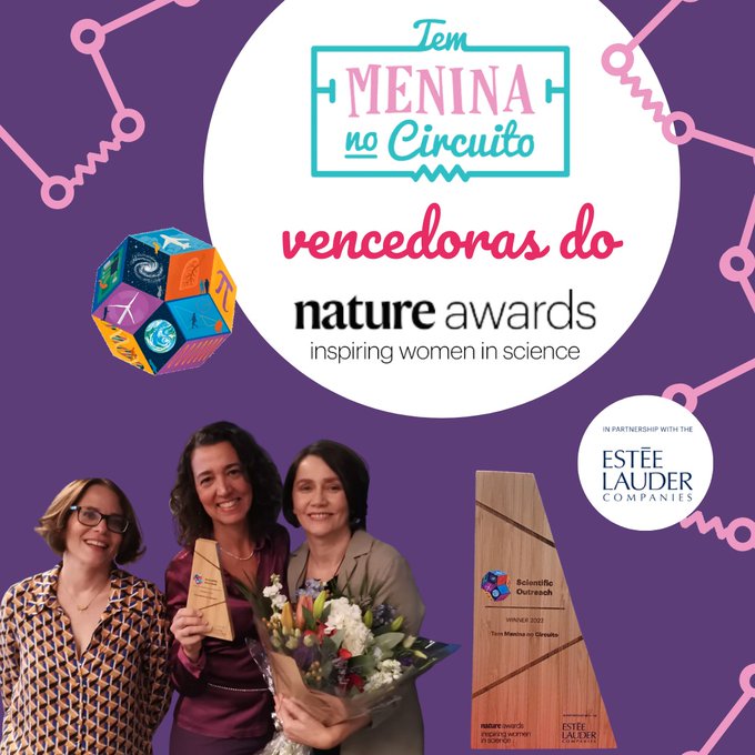 Projeto “Tem Menina no Circuito” é vencedor do Nature Awards for Inspiring Women in Science de 2022