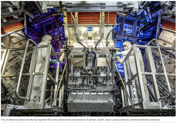 Sobre o Recente Resultado de Fusão por Laser obtido no Lawrence Livermore National Laboratory