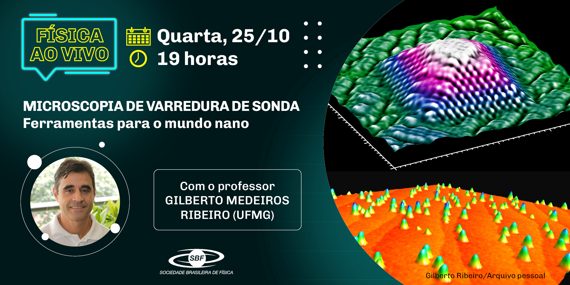 Física ao Vivo – Gilberto Medeiros Ribeiro – Microscopia de varredura de sonda – ferramentas para o mundo nano