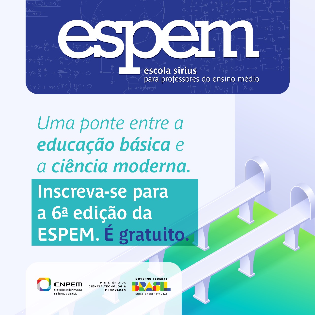 6ª edição da Escola Sirius para Professores do Ensino Médio (ESPEM)