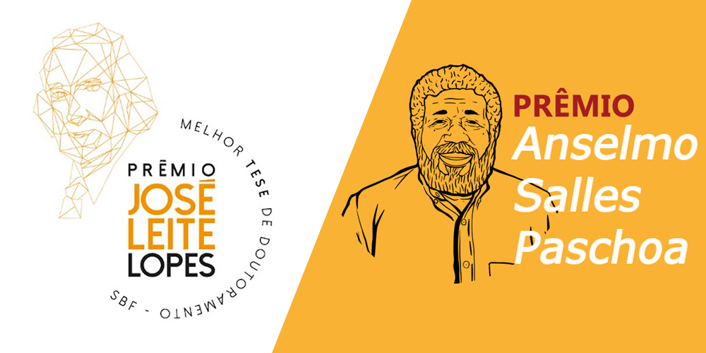 Logo Prêmios SBF, José Leite Lopes e Anselmo Salles Paschoa.