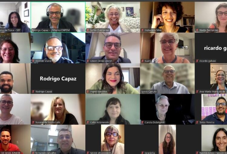 foto de videoconferência da Assembleia Geral da SBF 2025