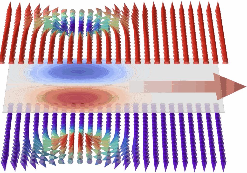 Imagem representativa de "self propelled skyrmions.