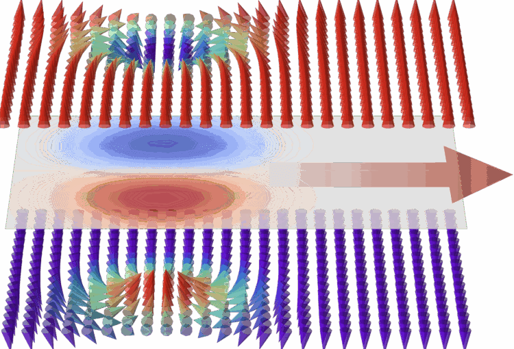 Imagem representativa de "self propelled skyrmions.